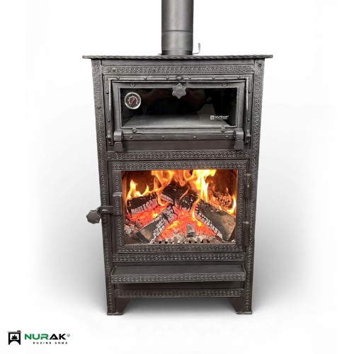 Pileki Taşlı Lüks Fırınlı Şömine